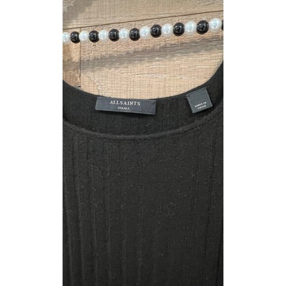 AllSaints Margot Sleeveless BodyconDress Black Size S - Picture 4 of 10